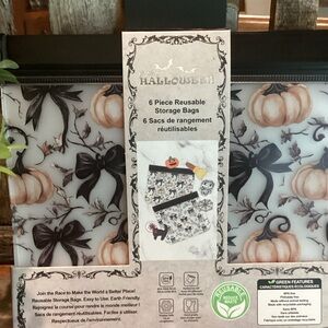 Halloween Reusable Storage Bags - 6 pieces